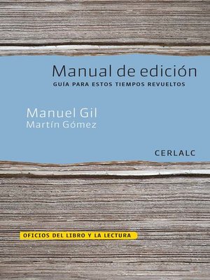 cover image of Manual de edición